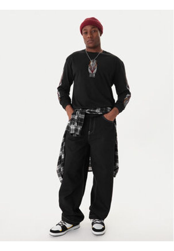 DC Shoes Longsleeve Burn Out HLS EDYZT04355 Czarny Regular Fit. Kolor: czarny. Materiał: syntetyk. Długość rękawa: długi rękaw