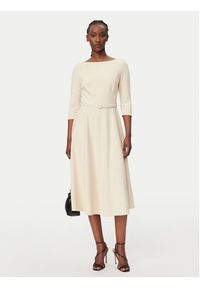 Rinascimento Sukienka koktajlowa CFC0127892003 Beżowy Regular Fit. Kolor: beżowy. Materiał: syntetyk. Styl: wizytowy #3