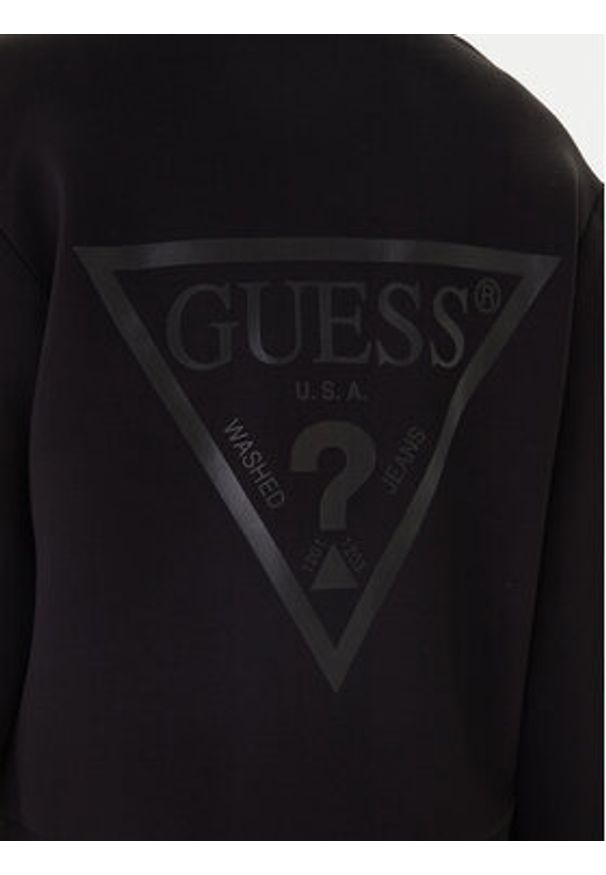 Guess Bluza V3RQ11 K7UW2 Czarny Regular Fit. Kolor: czarny. Materiał: wiskoza