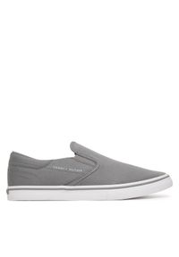 TOMMY HILFIGER - Tommy Hilfiger Tenisówki Vulc Core Slip On FM0FM05689 Szary. Zapięcie: bez zapięcia. Kolor: szary. Materiał: materiał #1