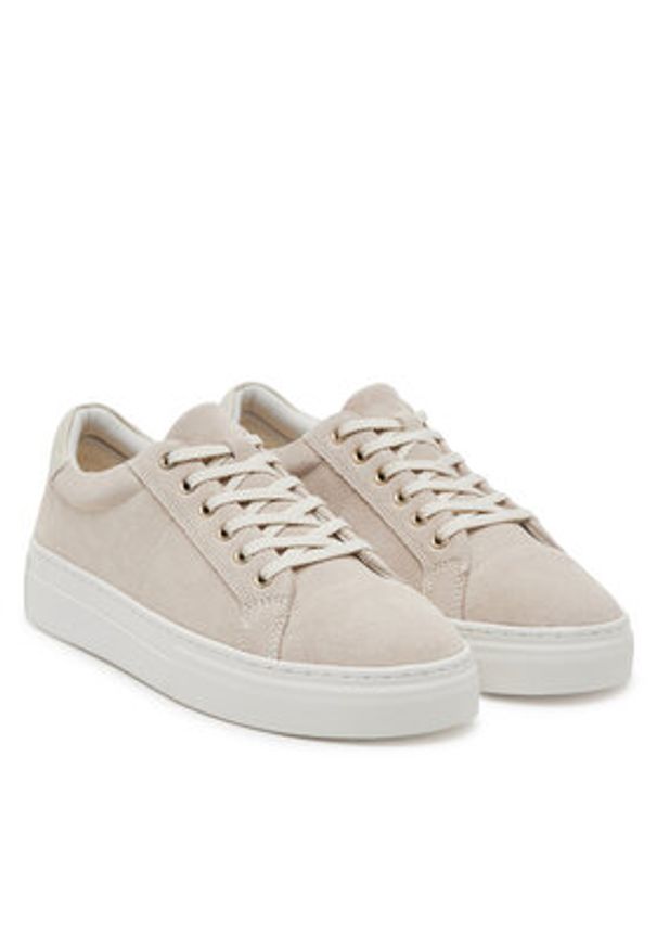 Vagabond Shoemakers Sneakersy Zoe Platform 5927-240-02 Beżowy. Kolor: beżowy. Materiał: zamsz, skóra. Obcas: na platformie