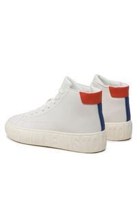 Tommy Jeans Sneakersy Tjm Outsole Mid Cut EM0EM01218 Biały. Kolor: biały. Materiał: skóra #6