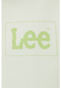 Lee bluza bawełniana męska kolor zielony z nadrukiem. Kolor: zielony. Materiał: bawełna. Wzór: nadruk #3