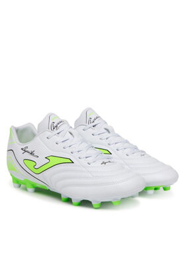 Joma Buty do piłki nożnej Aguila 2502 AGUS2502FG Biały. Kolor: biały. Materiał: skóra