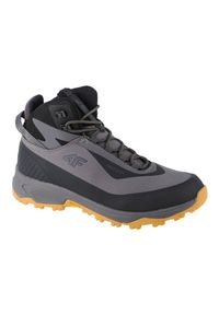 4f - Buty 4F Ice Cracker Trekking Shoes 4FAW22FOTSM004-22S szare. Zapięcie: sznurówki. Kolor: szary. Materiał: guma, syntetyk. Sezon: zima. Sport: turystyka piesza