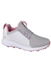 skechers - Skechers Go Golf Max Mojo, damskie buty do golfa, Białe. Kolor: biały, wielokolorowy, szary. Materiał: tkanina. Sport: golf