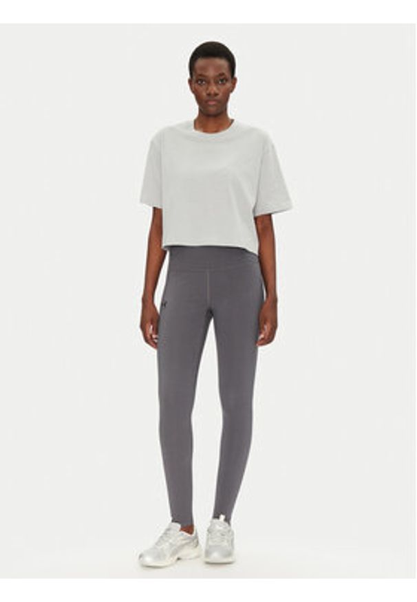 Under Armour T-Shirt Rival 1389721 Szary Loose Fit. Kolor: szary. Materiał: bawełna, syntetyk