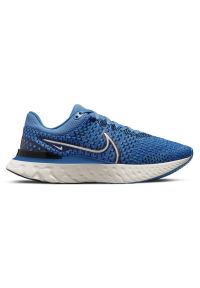 Buty Nike React Infinity Run Flyknit 3 M DH5392-400 niebieskie. Kolor: niebieski. Materiał: materiał, guma. Szerokość cholewki: normalna. Sport: bieganie #2