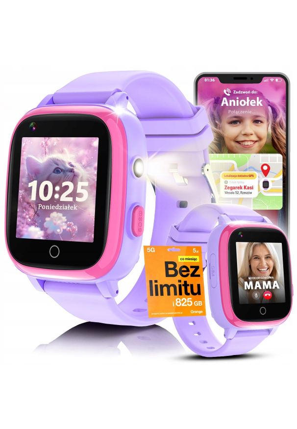 JG Smart Smartwatch dla Dzieci Zegarek Telefon Lokalizacja Dziecka Rozmowy Nauka PL. Rodzaj zegarka: smartwatch