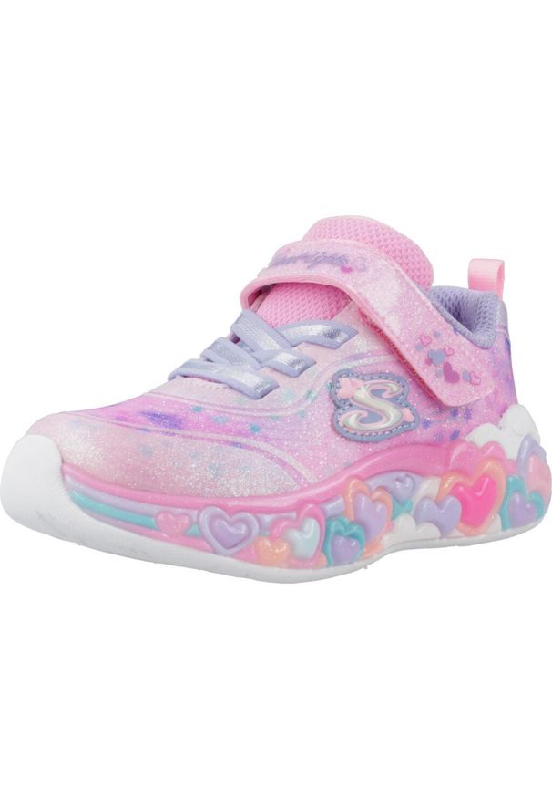 skechers - Tenisówki Skechers Model Eternal Heart Lights Kolor Rose. Kolor: różowy. Materiał: tkanina