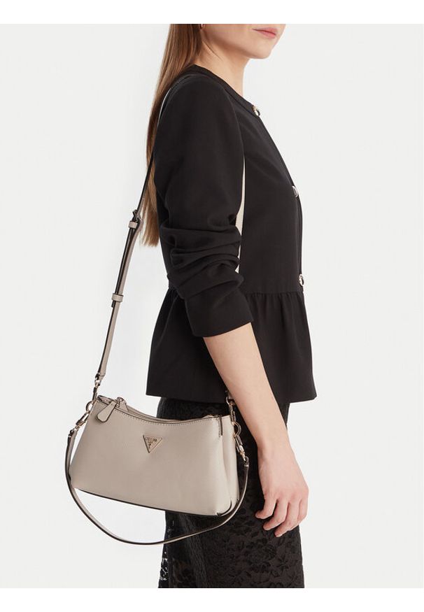 Guess Torebka Noelle II Mini HWZG96 72730 Beżowy. Kolor: beżowy. Materiał: skórzane