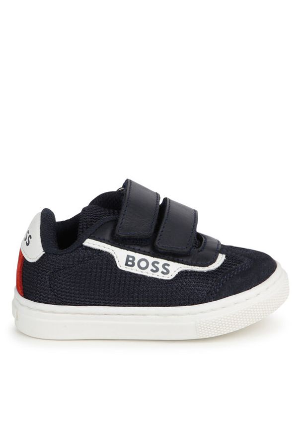 BOSS - Boss Sneakersy J50874 M Granatowy. Kolor: niebieski