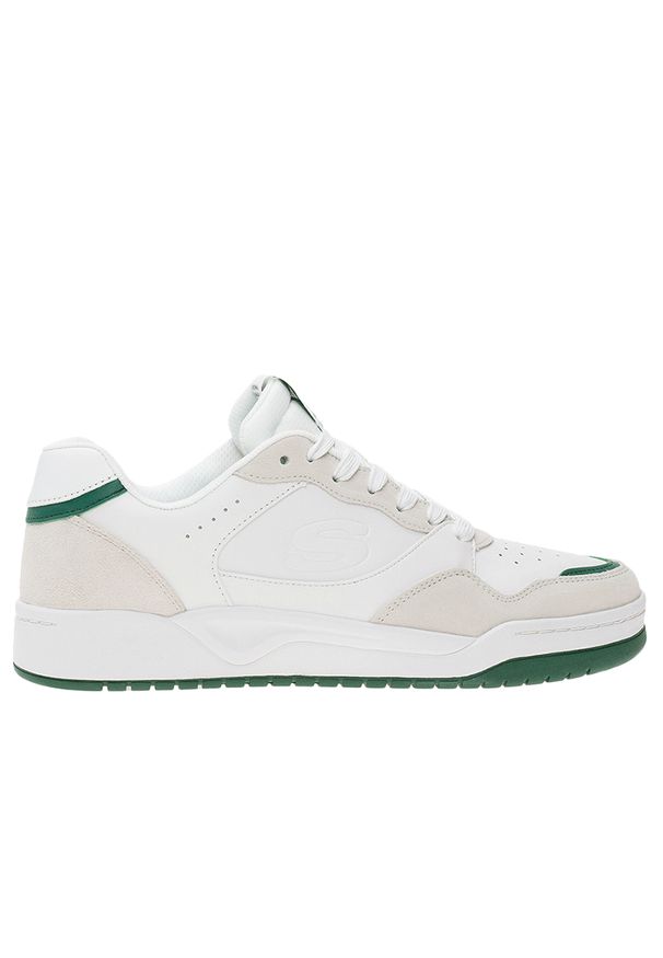 skechers - Buty Skechers Koopa Valley Low 183241WGRN - białe. Kolor: biały. Materiał: zamsz, skóra. Szerokość cholewki: normalna. Model: Skechers Sport