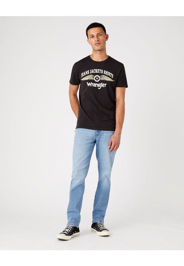 Wrangler - WRANGLER TEXAS MĘSKIE SPODNIE JEANSOWE TAPER BLUE BOSS W12TYL29R 112145810