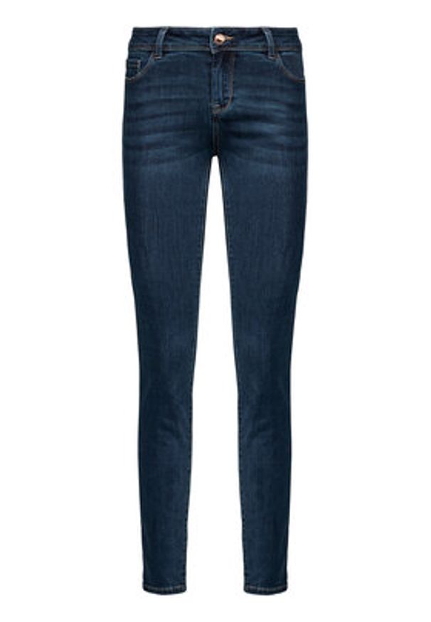 Morgan Jeansy 201-POM.P Granatowy Slim Fit. Kolor: niebieski