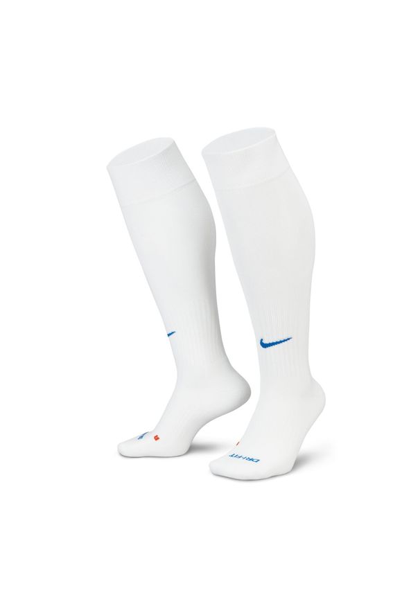 Nike - Getry Piłkarskie Classic II. Kolor: niebieski, biały, wielokolorowy. Sport: piłka nożna