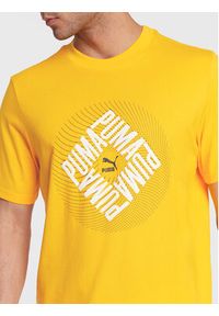 Puma T-Shirt Swxp Graphic 535658 Żółty Regular Fit. Kolor: żółty. Materiał: bawełna, syntetyk