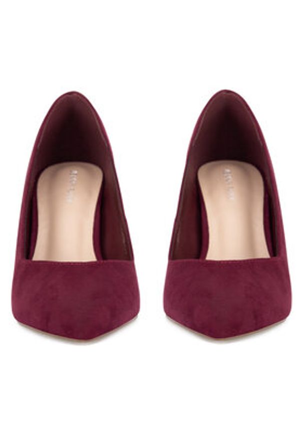 Jenny Fairy Szpilki WFA3003-1 Bordowy. Kolor: czerwony. Materiał: materiał. Obcas: na szpilce