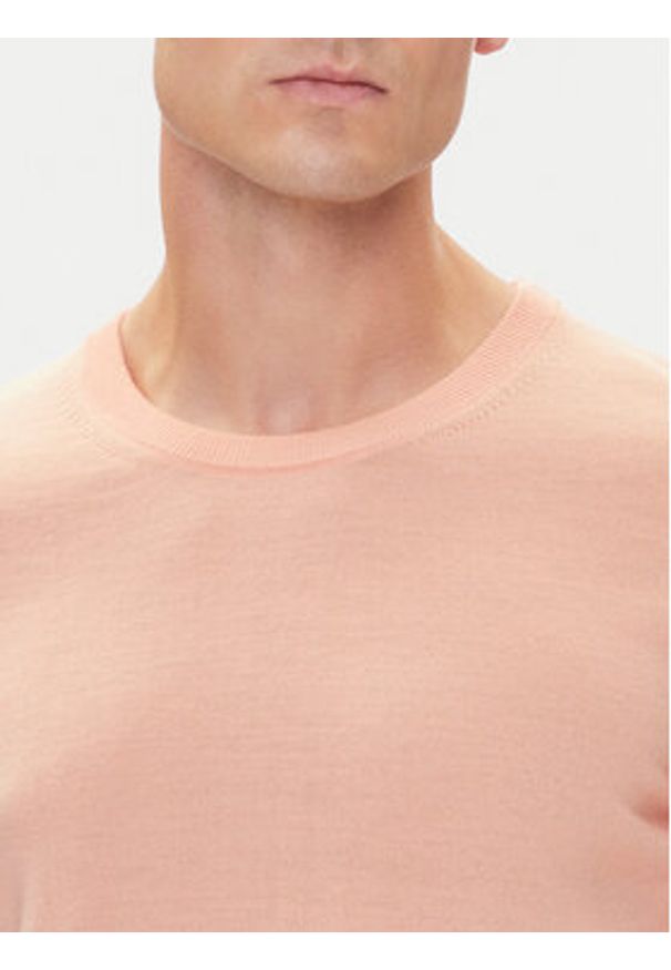 BOSS Sweter Leno-P 50468239 Różowy Slim Fit. Kolor: różowy. Materiał: wełna