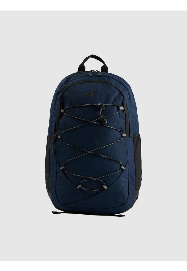 4f - 4F Plecak miejski (22 L) z kieszenią na laptop - granatowy Uniwersalny. Kolor: niebieski. Materiał: guma, materiał. Styl: casual
