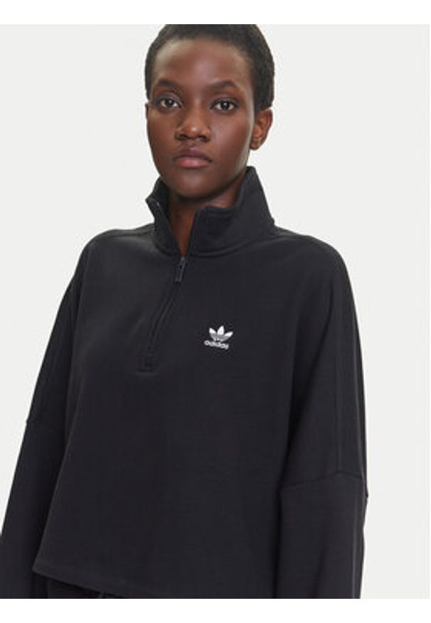 Adidas - adidas Bluza Essentials French Terry IW5726 Czarny Oversize. Kolor: czarny. Materiał: bawełna