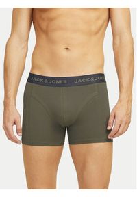 Jack & Jones - Jack&Jones Komplet 3 par bokserek Loui 12267052 Zielony. Kolor: zielony. Materiał: bawełna #3