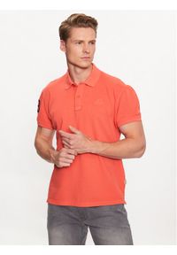 Blend Polo 20715181 Czerwony Regular Fit. Typ kołnierza: polo. Kolor: czerwony. Materiał: bawełna #1