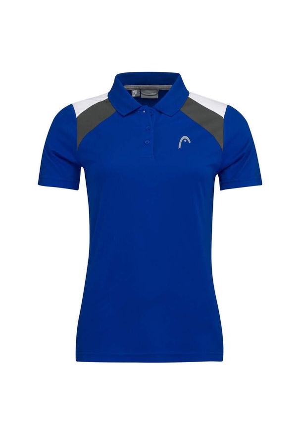 Head - Koszulka polo damska CLUB 22 Tech. Typ kołnierza: polo. Kolor: niebieski. Materiał: poliester. Sport: tenis