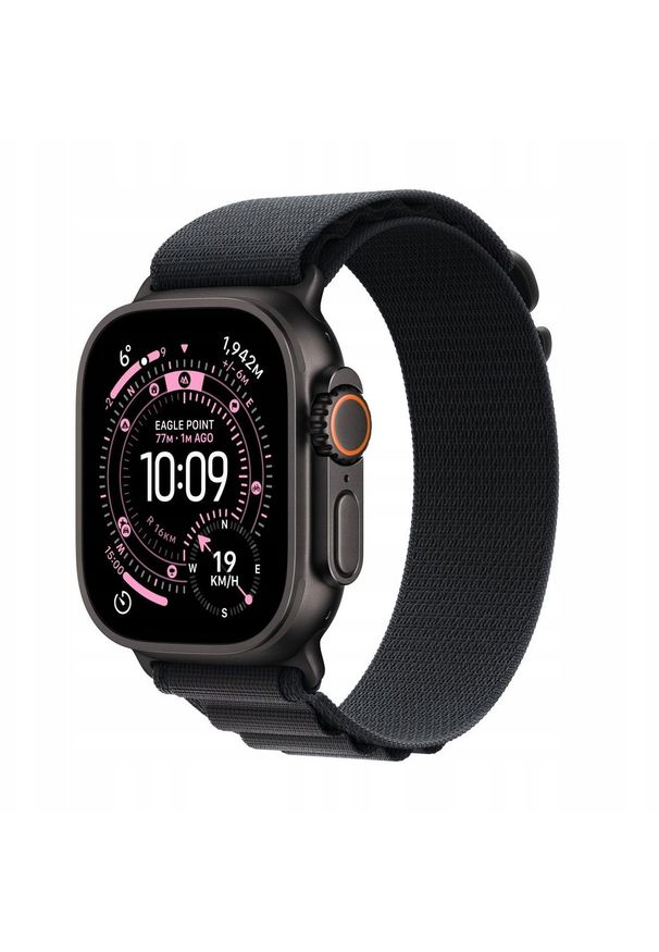 APPLE - Apple Watch Ultra 3 GPS + Cellular 49mm Black Titanium Case | Black Alpine Loop - Large