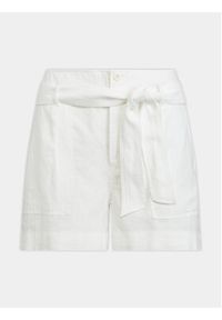 Lauren Ralph Lauren Szorty materiałowe 200862093001 Biały Relaxed Fit. Kolor: biały. Materiał: len
