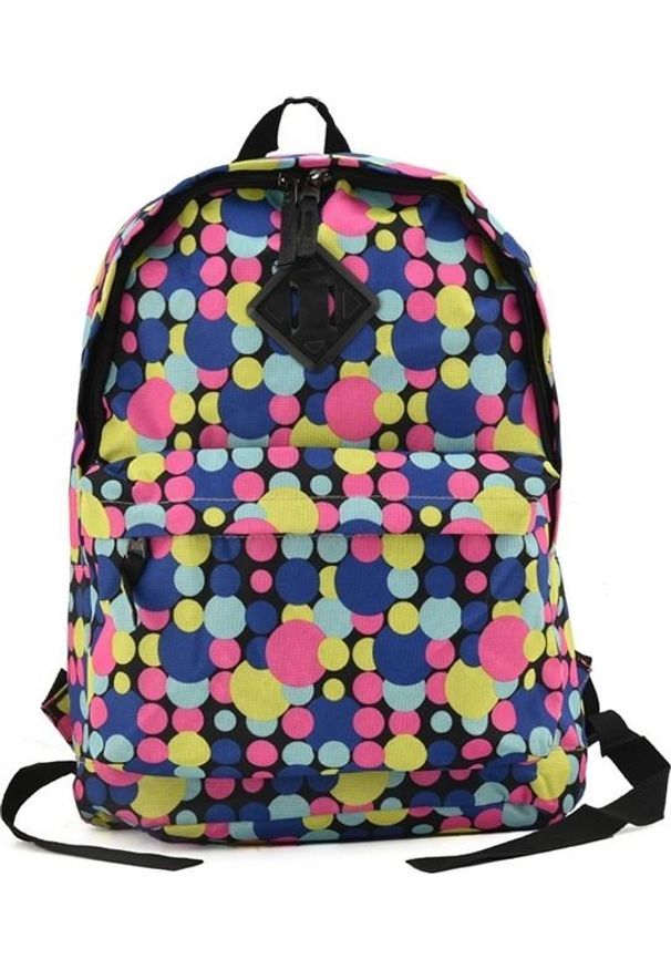 BAGINC Plecak szkolny Colorful Dots niebieski. Kolor: niebieski