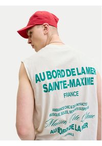 Jack & Jones Tank top Cassis 12295076 Biały Regular Fit. Kolor: biały. Materiał: bawełna #5