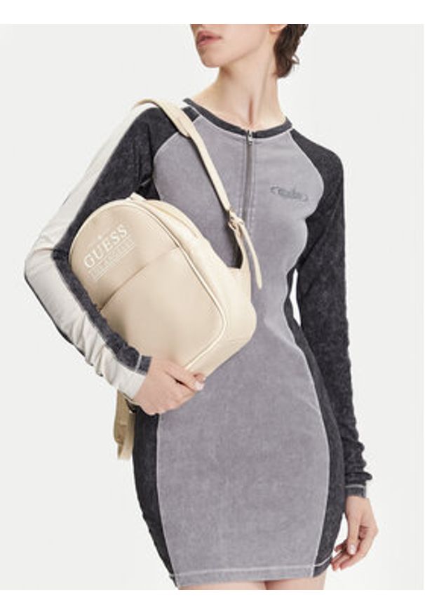 Guess Plecak V5YZ05 WHDX0 Beżowy. Kolor: beżowy. Materiał: skóra