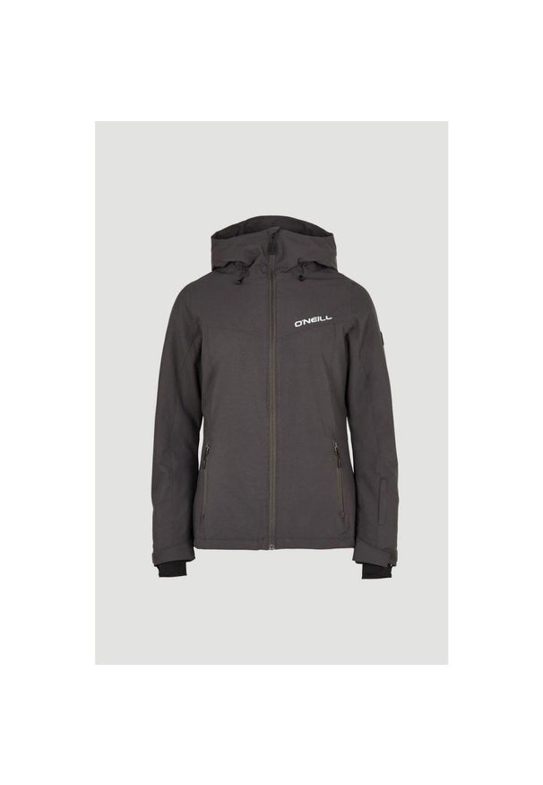 Kurtka zimowa na narty i snowboard damska O'Neill Alpine 10K/10K. Kolor: szary. Sezon: zima. Sport: narciarstwo, snowboard