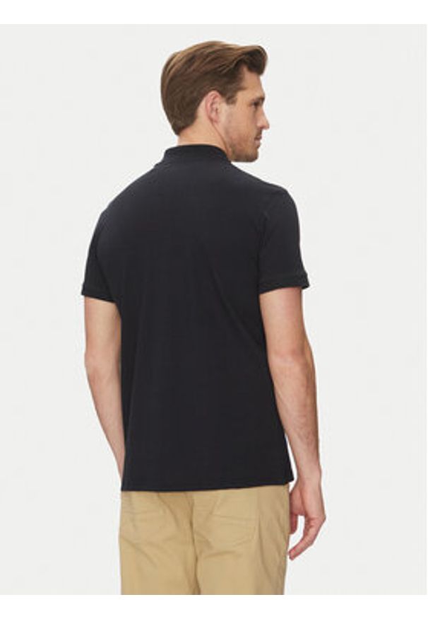 Blend Polo 20717857 Czarny Regular Fit. Typ kołnierza: polo. Kolor: czarny. Materiał: bawełna