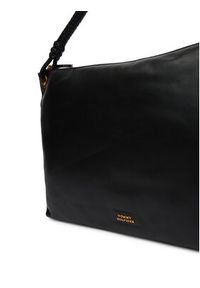 TOMMY HILFIGER - Tommy Hilfiger Torebka Th Statement Leather Bag AW0AW18621 Czarny. Kolor: czarny. Materiał: skórzane #3