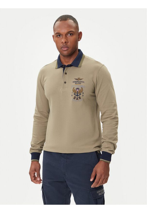 Aeronautica Militare Polo 252PO1896UP00173 Czarny Regular Fit. Typ kołnierza: polo. Kolor: czarny. Materiał: bawełna