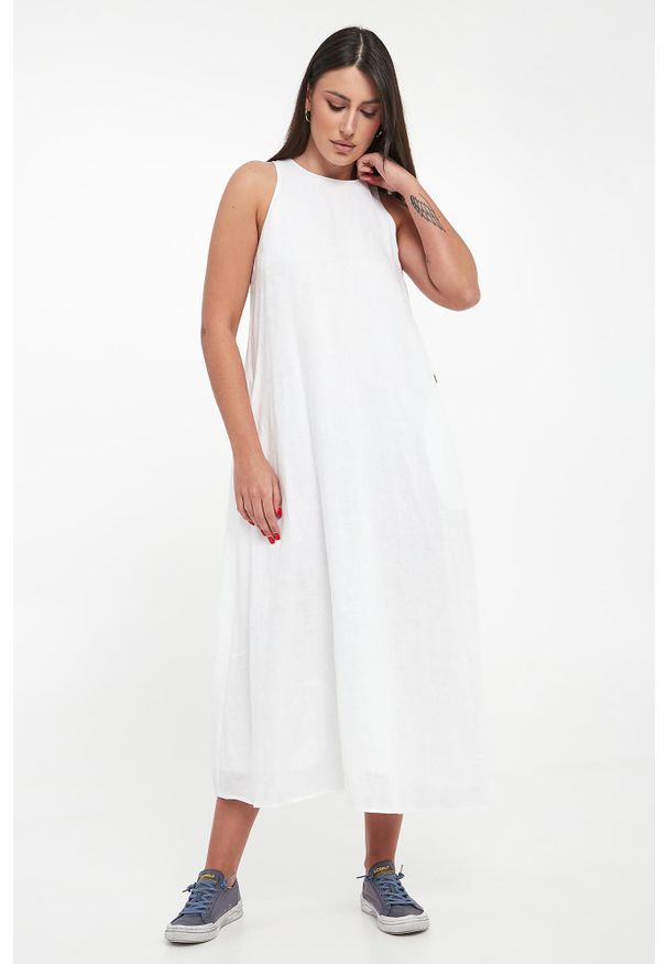 Ecoalf - Sukienka lniana Ukara ECOALF. Materiał: len