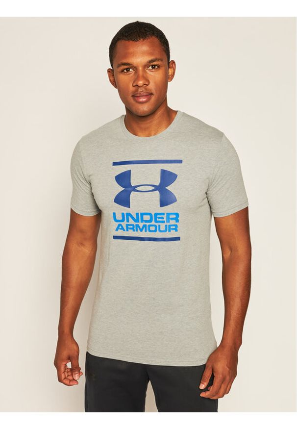 Under Armour T-Shirt Ua Gl Foundation 1326849 Szary Loose Fit. Kolor: szary. Materiał: syntetyk, bawełna