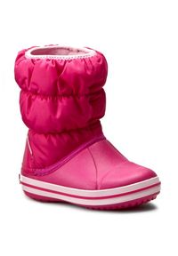 Crocs Śniegowce Winter Puff Boot Kids 14613 Różowy. Kolor: różowy