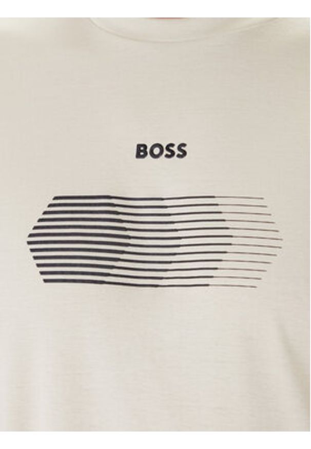 BOSS T-Shirt TS_Unity 50554557 Beżowy Regular Fit. Kolor: beżowy. Materiał: bawełna