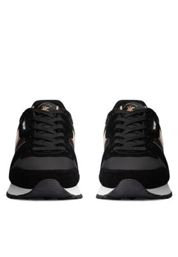 Beverly Hills Polo Club Sneakersy W-3C098-2A324 Czarny. Kolor: czarny. Materiał: skóra, zamsz