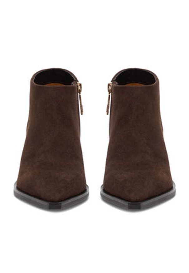 Gino Rossi Botki EO-VITA-1772 Brązowy. Kolor: brązowy. Materiał: zamsz, skóra