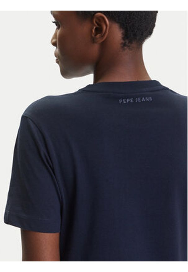 Pepe Jeans T-Shirt Red Bull Racing RL500004 Granatowy Regular Fit. Kolor: niebieski. Materiał: bawełna