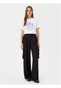 Hugo - HUGO T-Shirt Vintage 50534545 Biały Boxy Fit. Kolor: biały. Materiał: bawełna. Styl: vintage #2