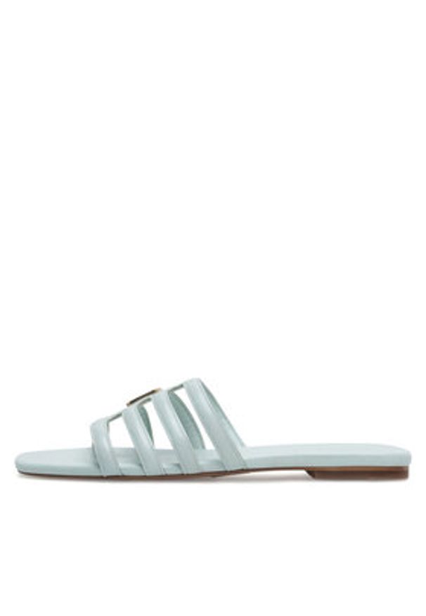 Badura Klapki JEAN-113775 Zielony. Kolor: zielony. Materiał: skóra