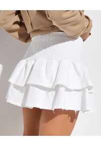 SER.O.YA NEW YORK - Biała spódnica Isa. Kolor: biały. Materiał: bawełna #4