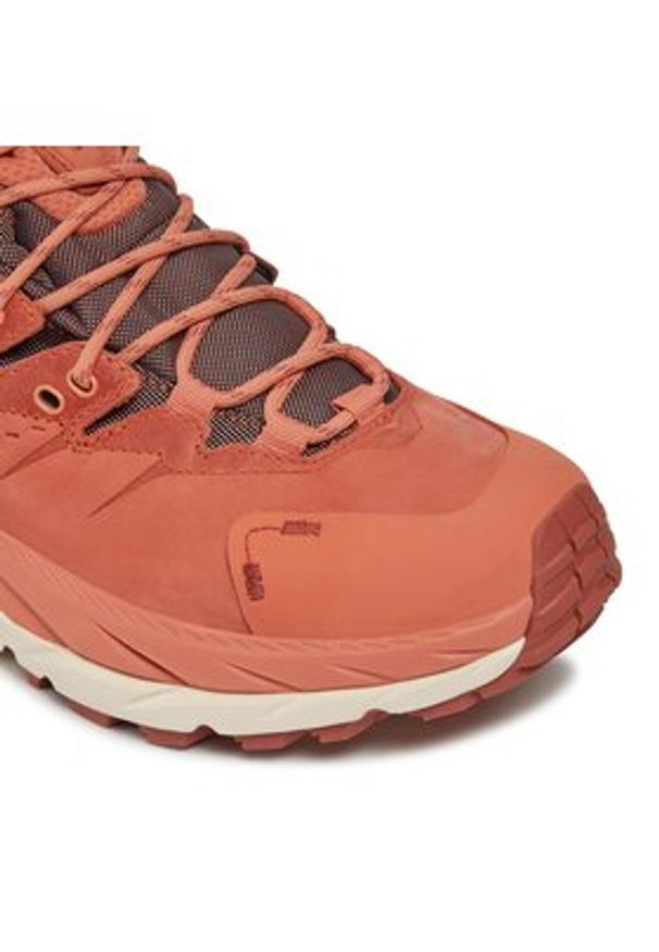 HOKA - Hoka Trekkingi Kaha 2 Gtx GORE-TEX 1123156 Pomarańczowy. Kolor: pomarańczowy. Materiał: skóra