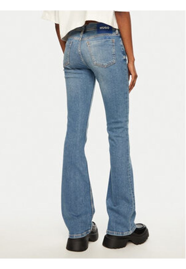 Hugo - HUGO Jeansy Getti 50531823 Niebieski Slim Fit. Kolor: niebieski