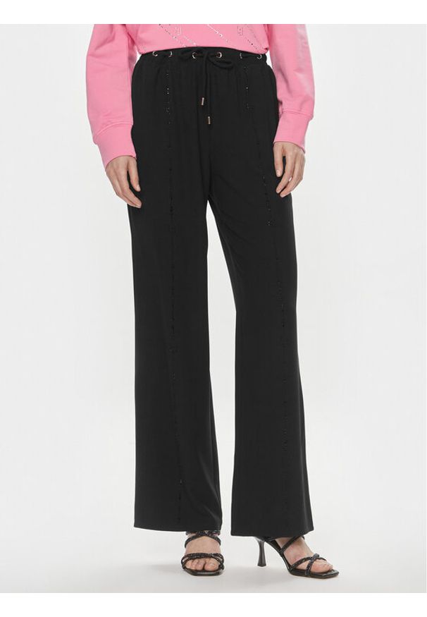 Liu Jo Sport Spodnie materiałowe TA4261 TS423 Czarny Regular Fit. Kolor: czarny. Materiał: syntetyk. Styl: sportowy